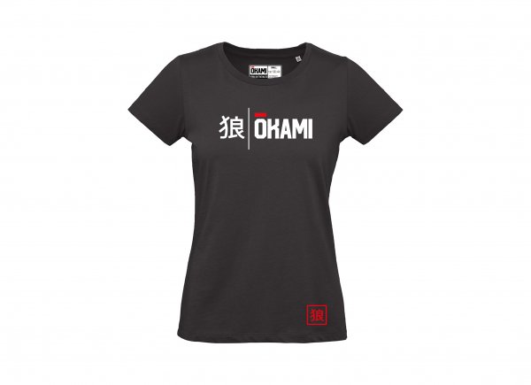 Okami Ladies T-Shirt Kanji - schwarz